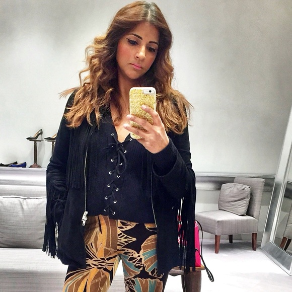 H&M Suede Fringe Jacket - Picture 3 of 4